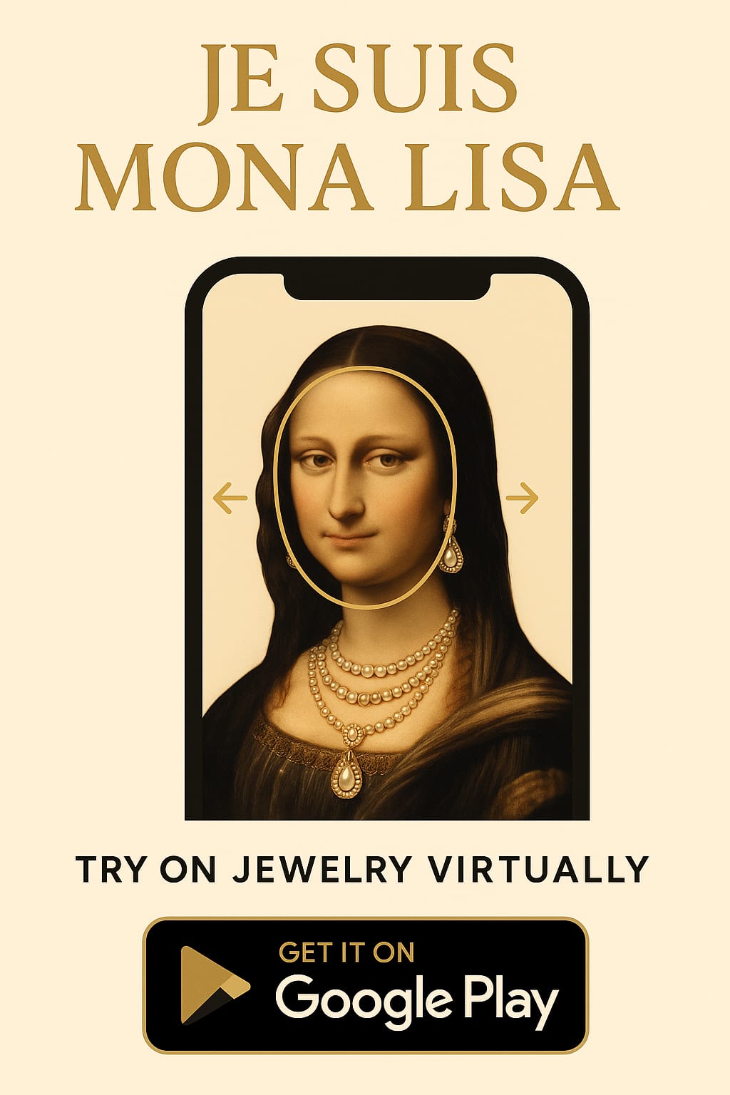 Je suis Mona Lisa — visuel de présentation de l’application