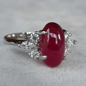 ML064 Or 18K, rubis et diamants