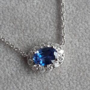 ML191 Or 18K, saphir et diamants