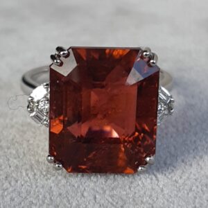 ML078 Or 18K, tourmaline et diamants