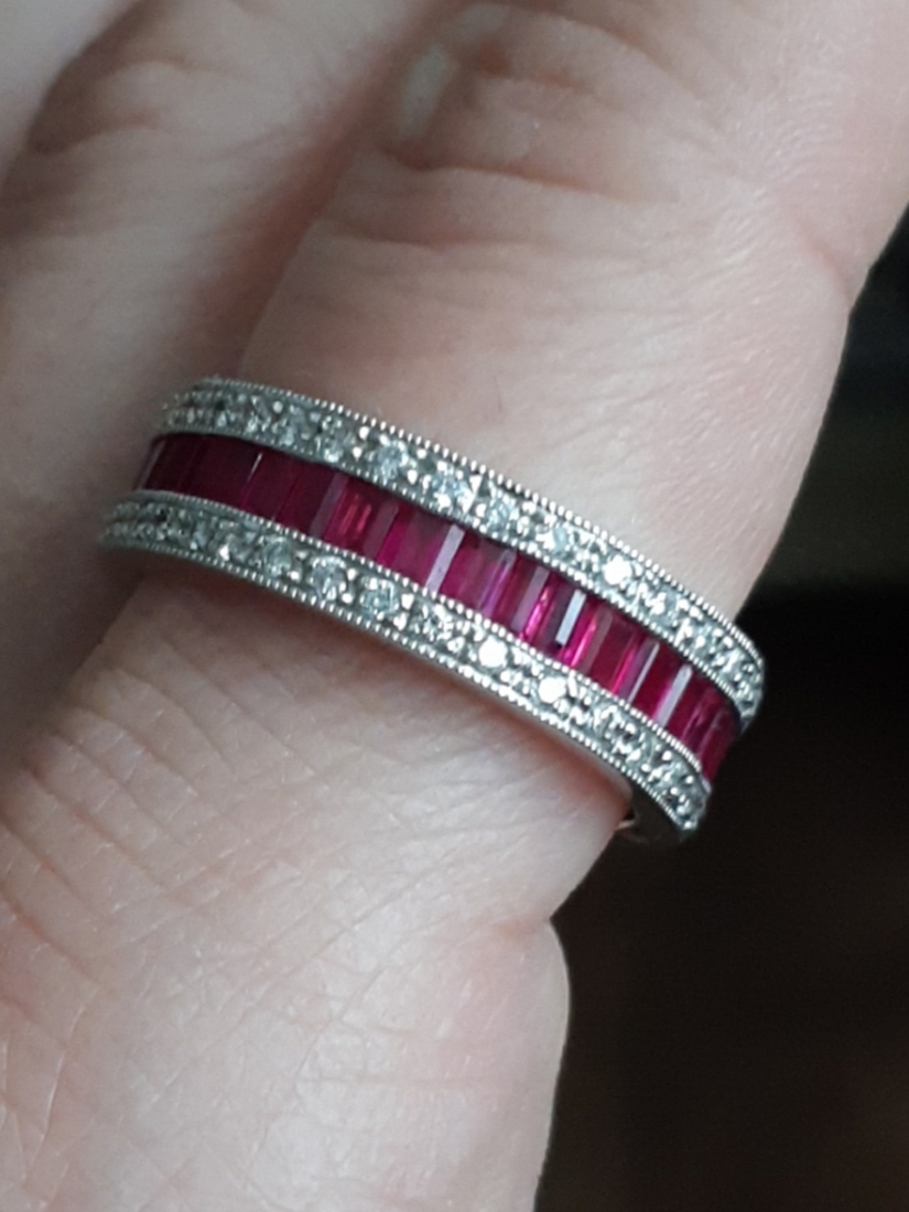 ML076 Or 18K, rubis et diamants – Image 6