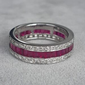 ML076 Or 18K, rubis et diamants