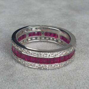 ML076 Or 18K, rubis et diamants