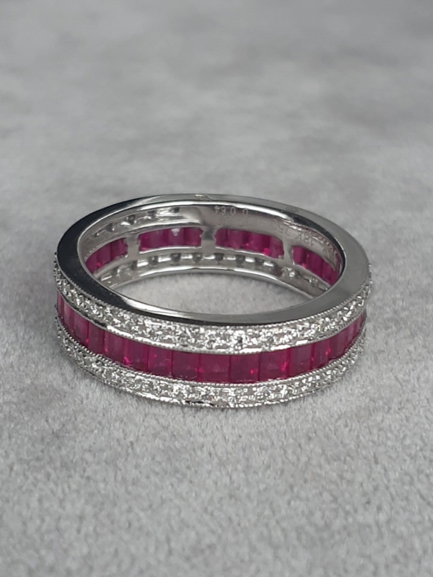 ML076 Or 18K, rubis et diamants – Image 2