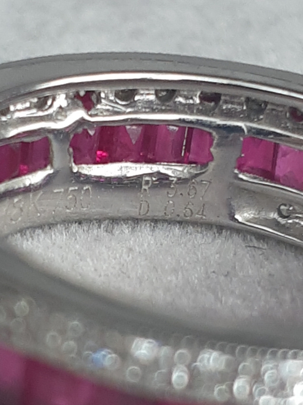 ML076 Or 18K, rubis et diamants – Image 4