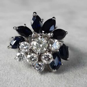 ML160 Or 18K, saphirs et diamants