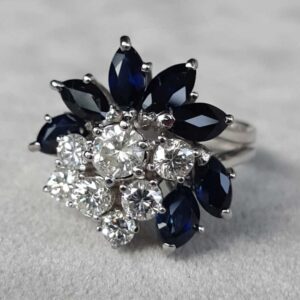 ML160 Or 18K, saphirs et diamants