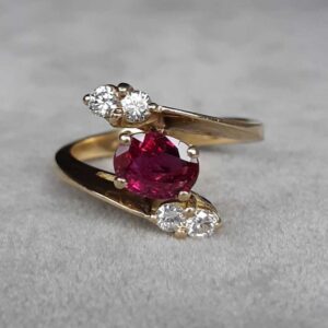 ML171 Or 18K, rubis et diamants