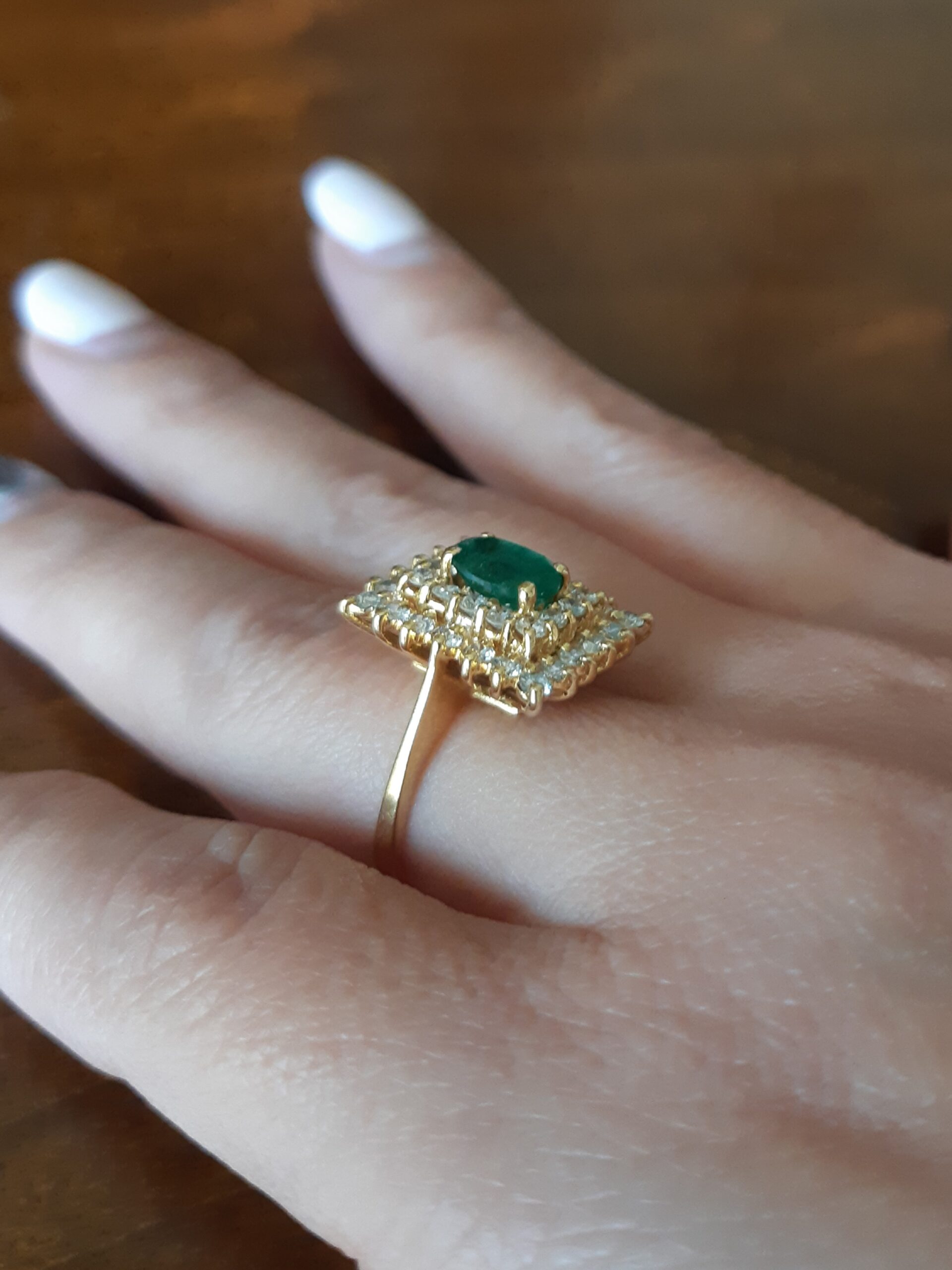 ML082 Or 18K, émeraude et diamants – Image 7