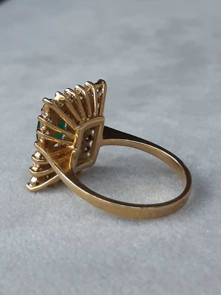 ML082 Or 18K, émeraude et diamants – Image 4