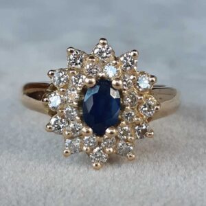 ML124 Or 18K, saphir et diamants