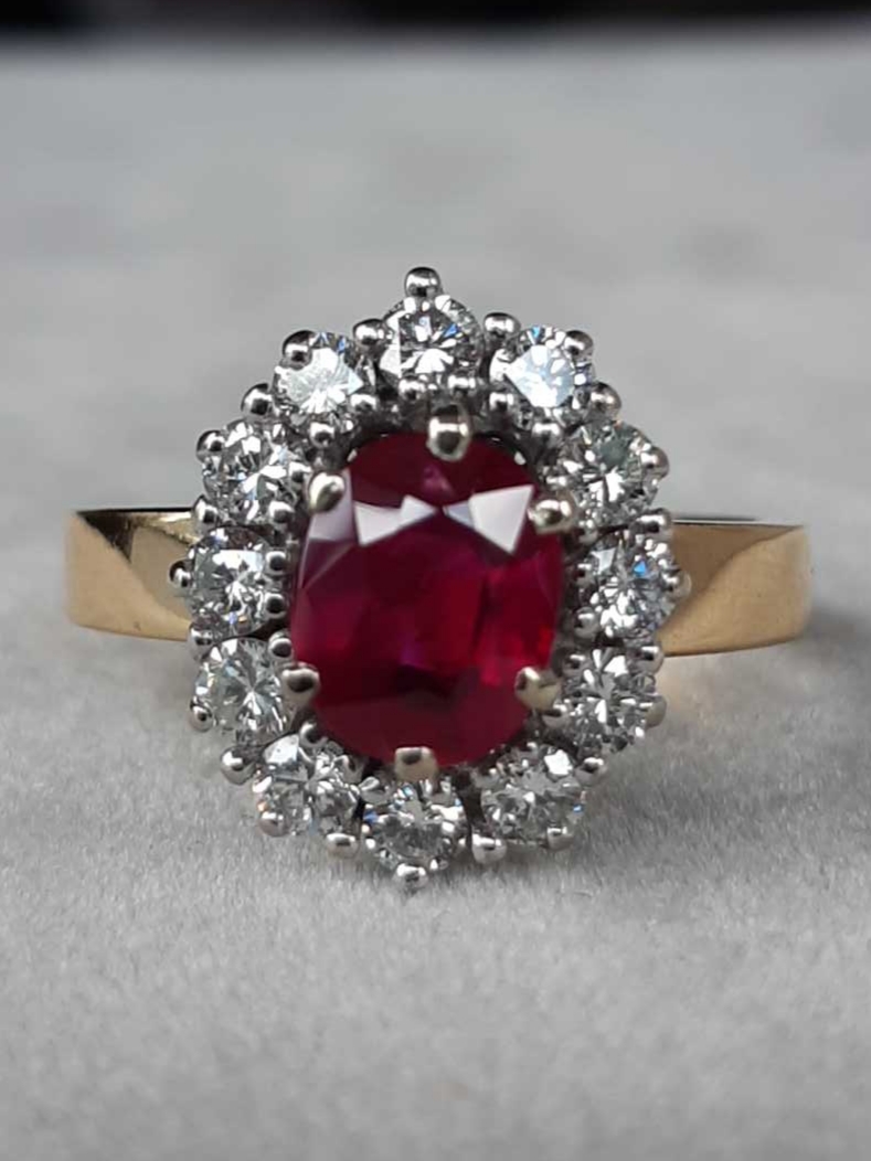 ML186 Or 18K, rubis et diamants – Image 2