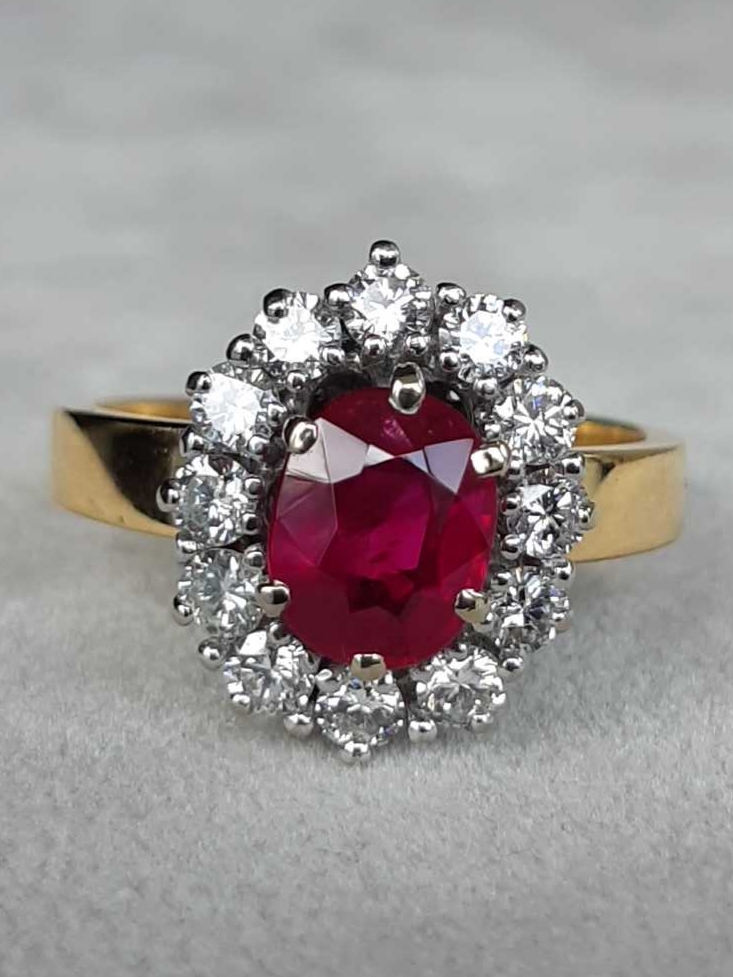 ML186 Or 18K, rubis et diamants – Image 6