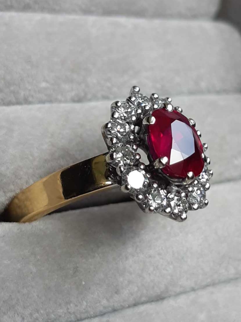 ML186 Or 18K, rubis et diamants – Image 9