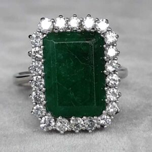 ML030 Or 14K, émeraude et diamants