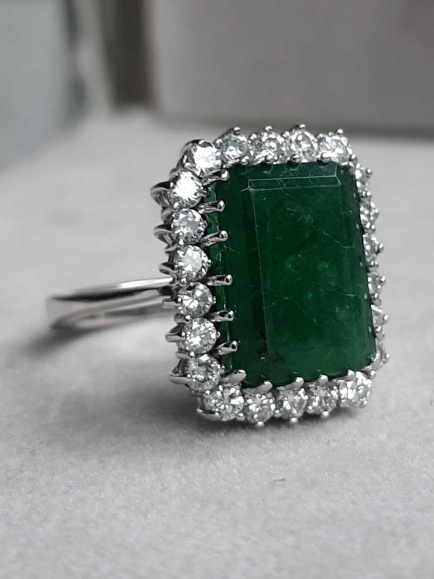 ML030 Or 14K, émeraude et diamants – Image 3