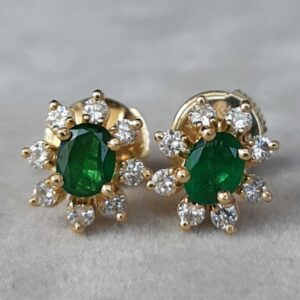 ML071 Or 18K, émeraude et diamants