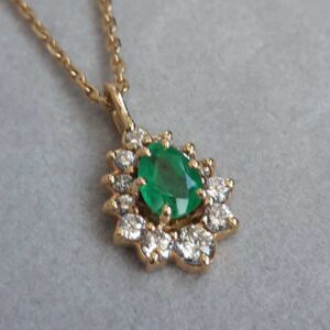 ML053 Or 18K, émeraude et diamants