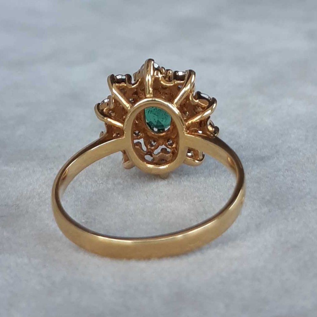 ML021 Or 18K, émeraude et diamants – Image 4