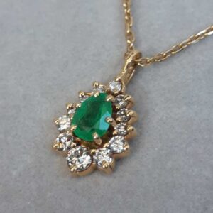 ML053 Or 18K, émeraude et diamants
