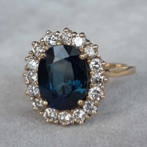 ML098 Or 18K, saphir et diamants