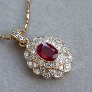 ML38B Or 18K, rubis et diamants