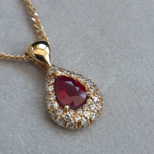 ML123 Or 18K, rubis et diamants