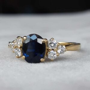 ML94B Or 18K, saphir et diamants