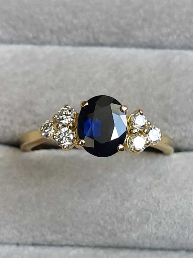 ML94B Or 18K, saphir et diamants – Image 5