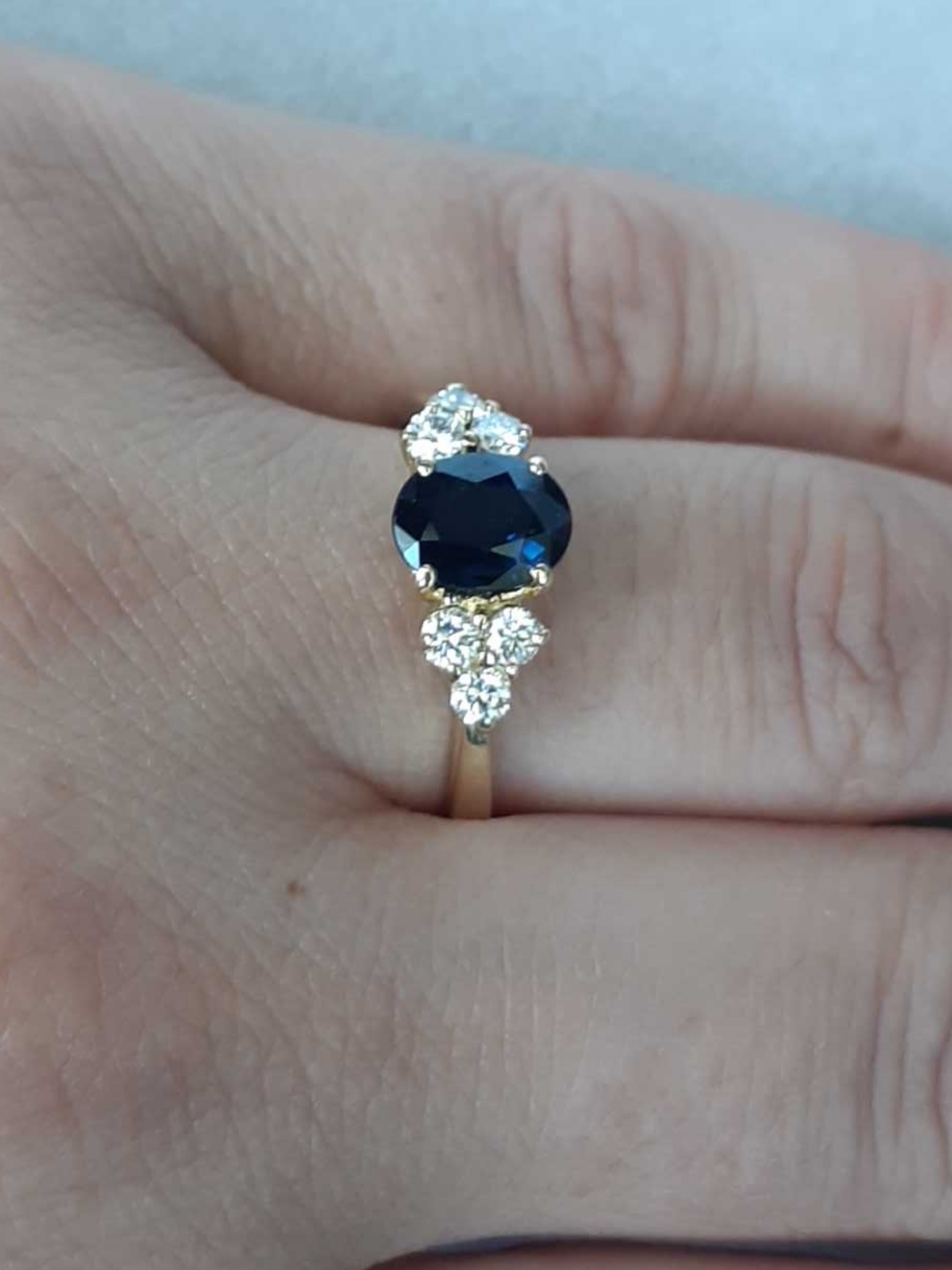 ML94B Or 18K, saphir et diamants – Image 10