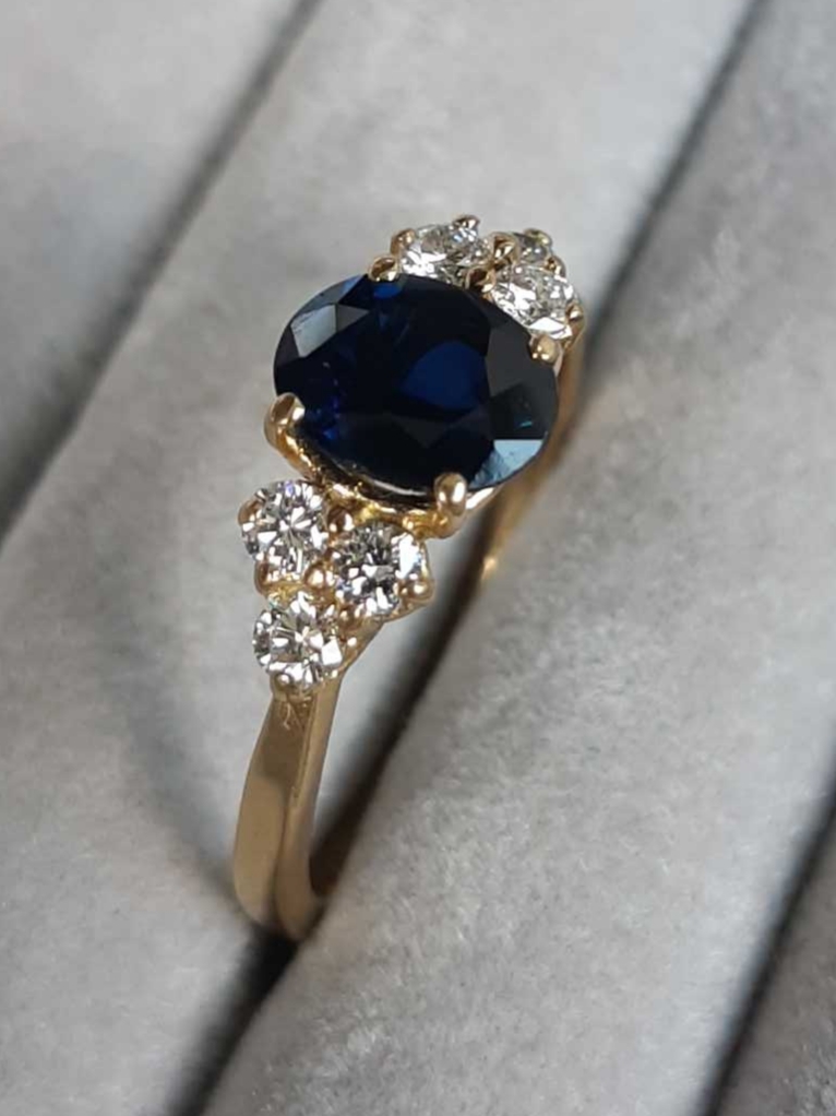 ML94B Or 18K, saphir et diamants – Image 9