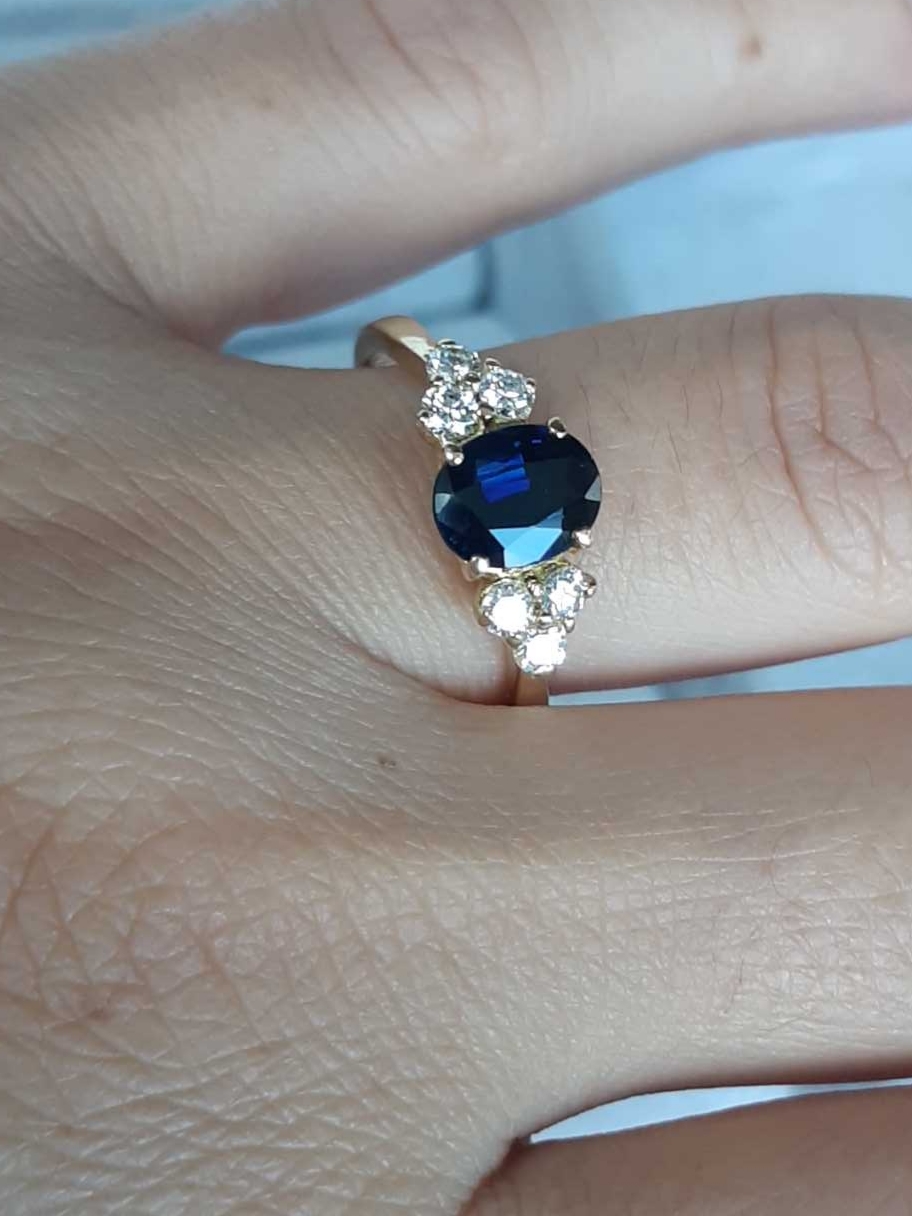 ML94B Or 18K, saphir et diamants – Image 11