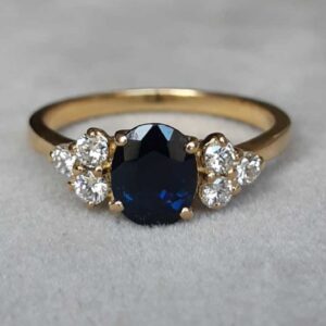 ML94B Or 18K, saphir et diamants