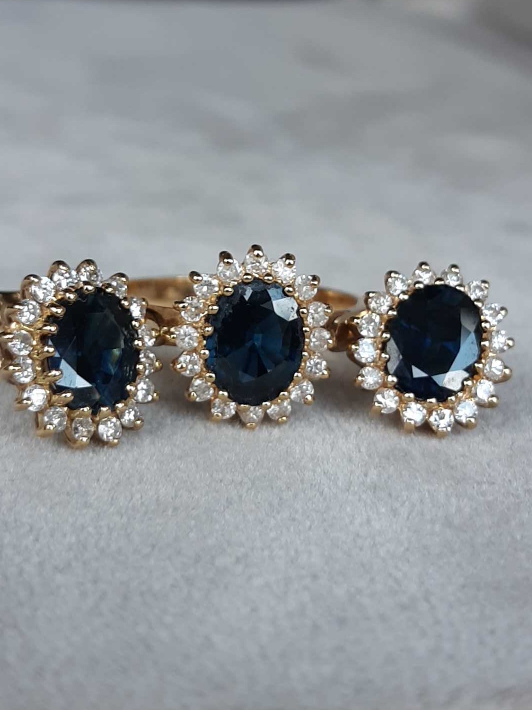 ML059 Or 18K, saphirs et diamants