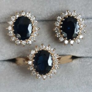 ML059 Or 18K, saphirs et diamants