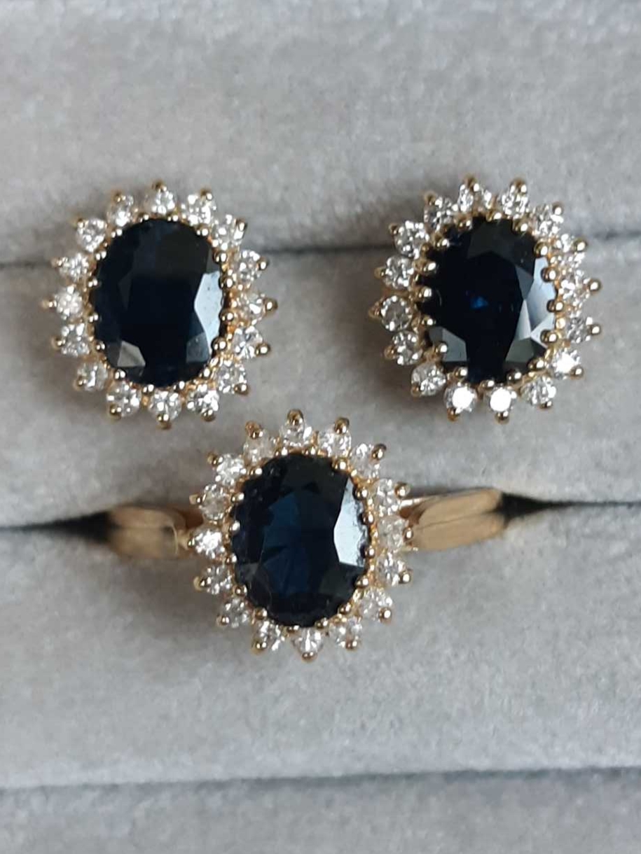 ML059 Or 18K, saphirs et diamants – Image 2