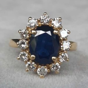 ML220 Or 18K, saphir et diamants