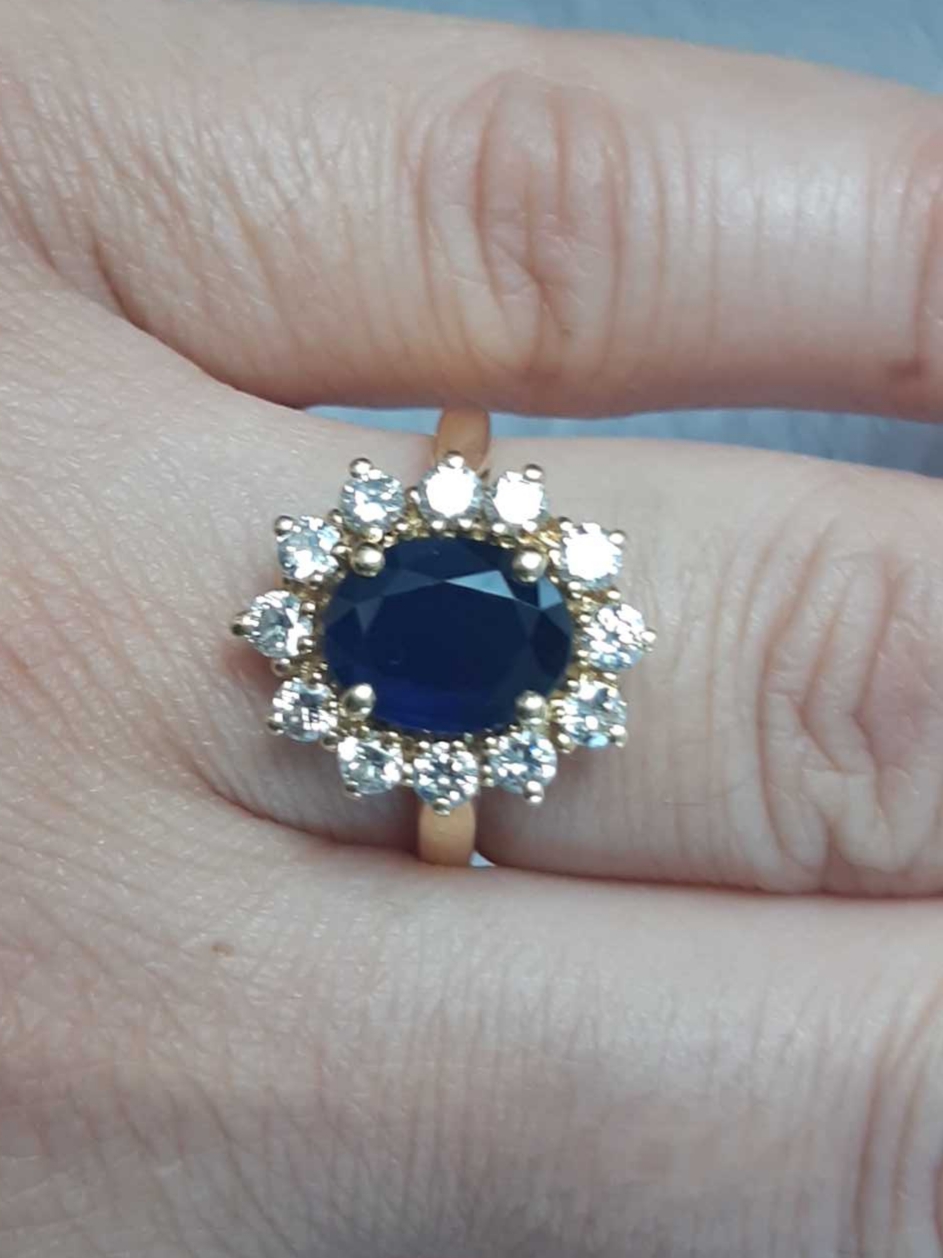 ML220 Or 18K, saphir et diamants – Image 11