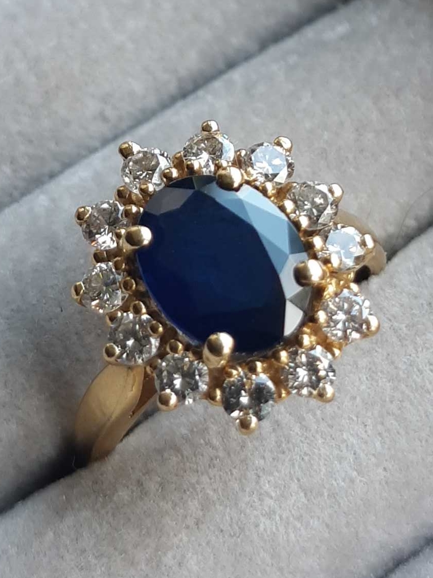 ML220 Or 18K, saphir et diamants – Image 6