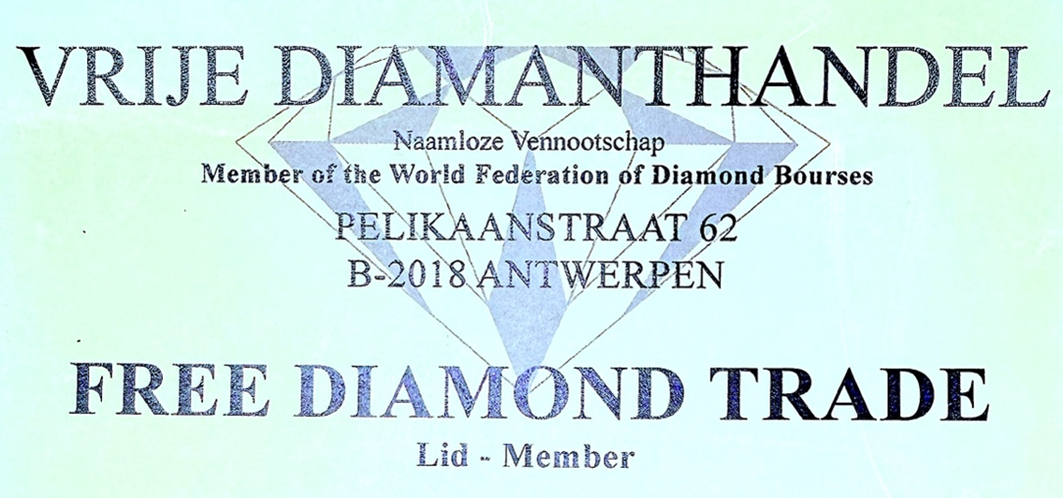 Adhesion à la Bourse du diamant d'Anvers
